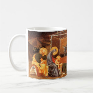 NATIVITY CHRISTMAS PARCHMENT ,ADORATION OF MAGI COFFEE MUG