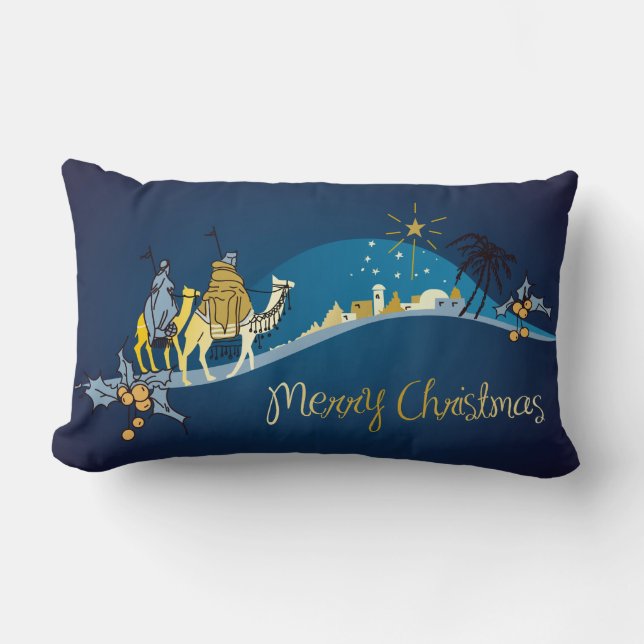 Nativity Christmas Pillow (Front)