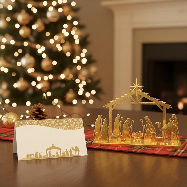 Nativity Christmas Place Card (Creator Uploaded)
