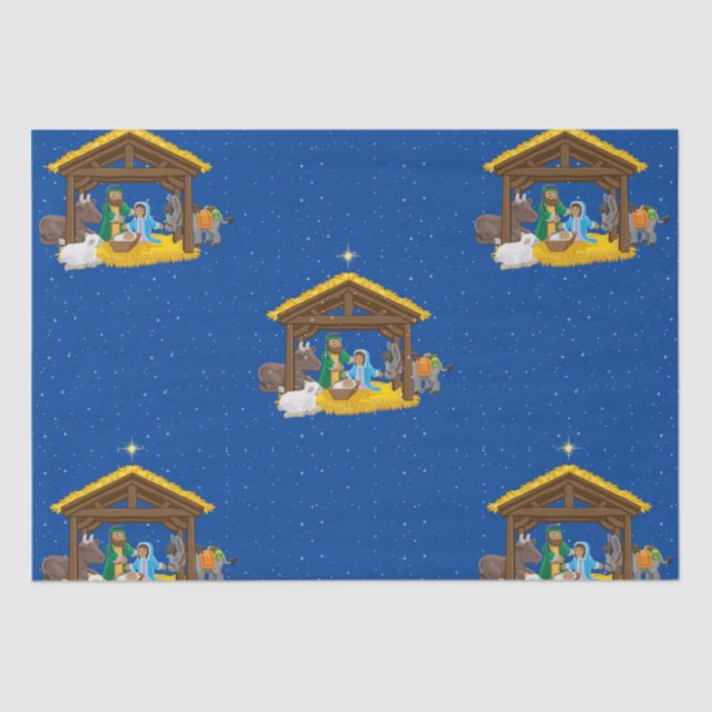 Nativity Christmas Wrapping Paper (Front)