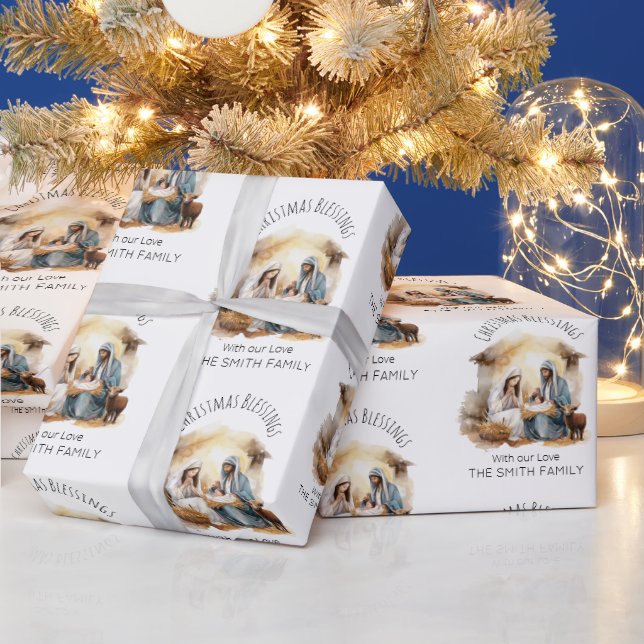 Nativity Christmas Wrapping Paper - Holy Family (Holidays)