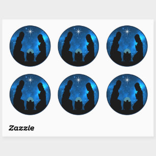 Nativity Classic Round Sticker