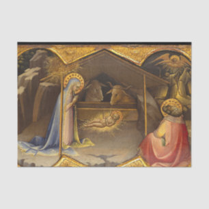 Nativity Crib Blessed Virgin Mary Infant Jesus Tissue Paper