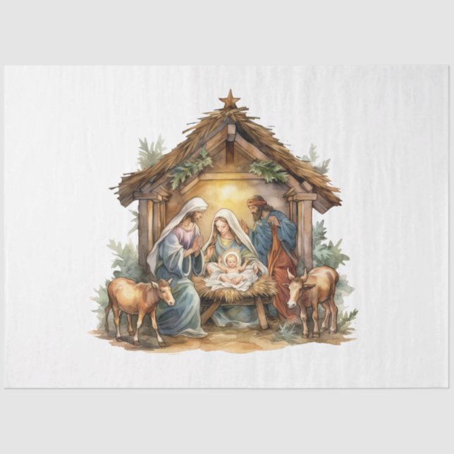 Nativity Design Collection 5 Tissue Paper (Front)
