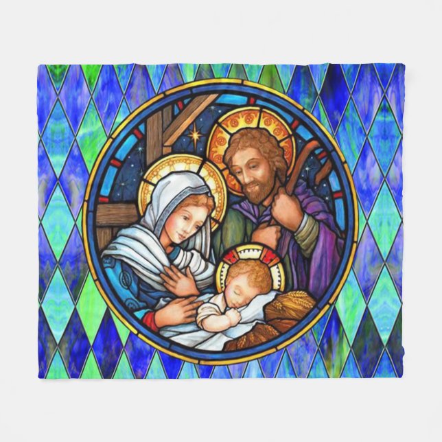 Nativity Fleece Blanket (Front (Horizontal))