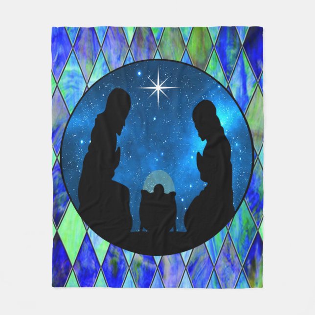 Nativity  fleece blanket (Front)