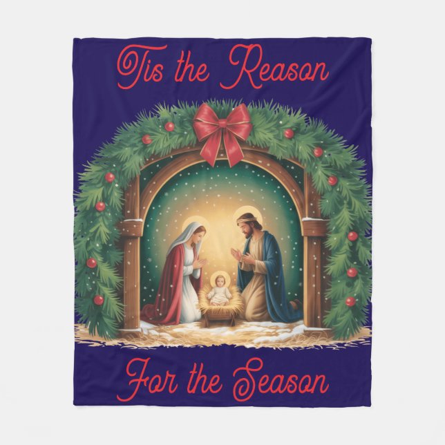 Nativity Fleece Blanket (Front)