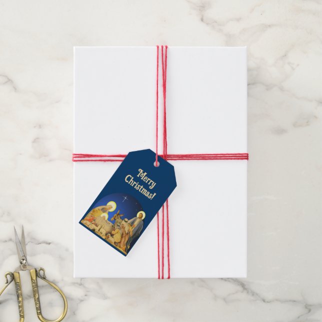 Nativity    gift tags (With Twine)