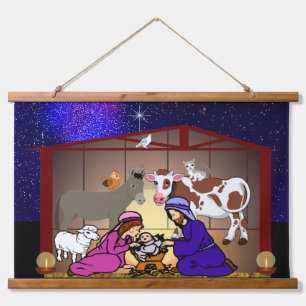 Nativity Hanging Tapestry