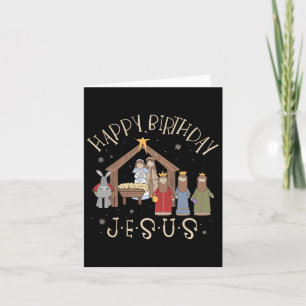 Nativity Happy Birthday Jesus Christmas Nativity C Card