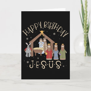 Nativity Happy Birthday Jesus Christmas Nativity C Card