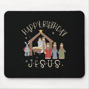 Nativity Happy Birthday Jesus Christmas Nativity C Mouse Mat