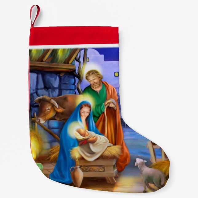 Nativity holiday stocking (Front)