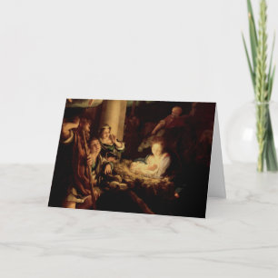 Nativity - Holy Night - Correggio - Renaissance Holiday Card