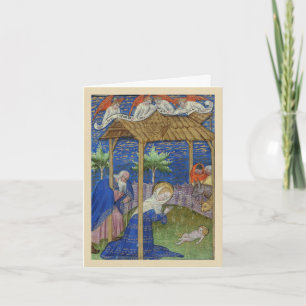 Nativity Illuminated Manuscript Christmas Card
