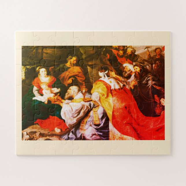Nativity in art jigsaw puzzle (Horizontal)