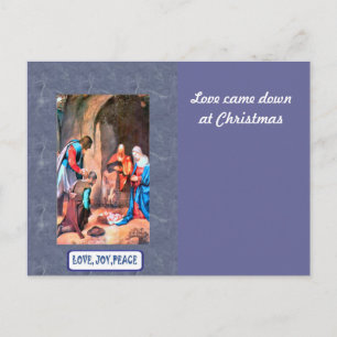 Nativity in Bethlehem Holiday Postcard