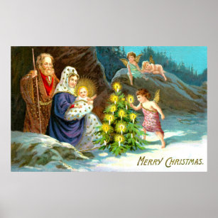 Nativity in the snow poster