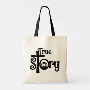 Nativity Jesus True Story Christian Gift Tote Bag