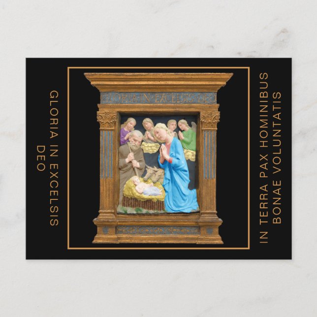 NATIVITY Luca Della Robbia Christmas postcard (Front)