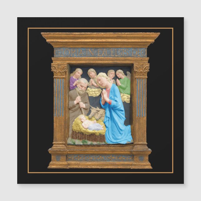 NATIVITY Luca Della Robbia magnet card (Front)