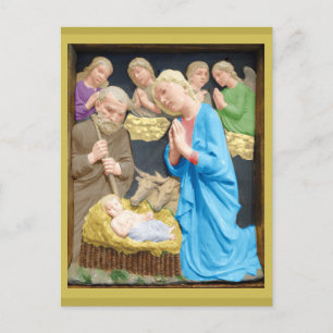 NATIVITY Luca Della Robbia Postcard