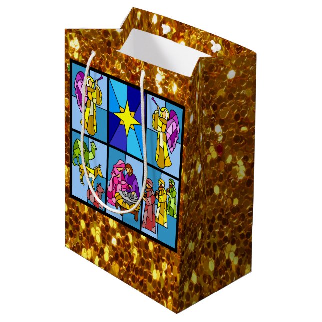 Nativity Medium Gift Bag (Back Angled)