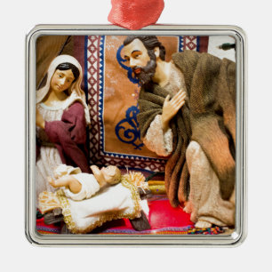 Nativity Metal Tree Decoration