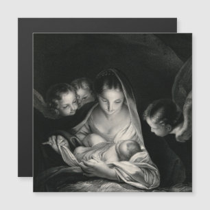 Nativity Mother Mary Angels Baby Jesus Magnetic