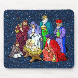 nativity mouse mat