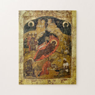 Nativity of Christ Orthodox Christian Icon Jigsaw Puzzle