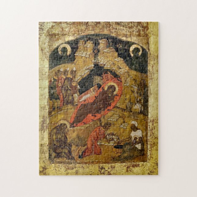 Nativity of Christ Orthodox Christian Icon Jigsaw Puzzle (Vertical)