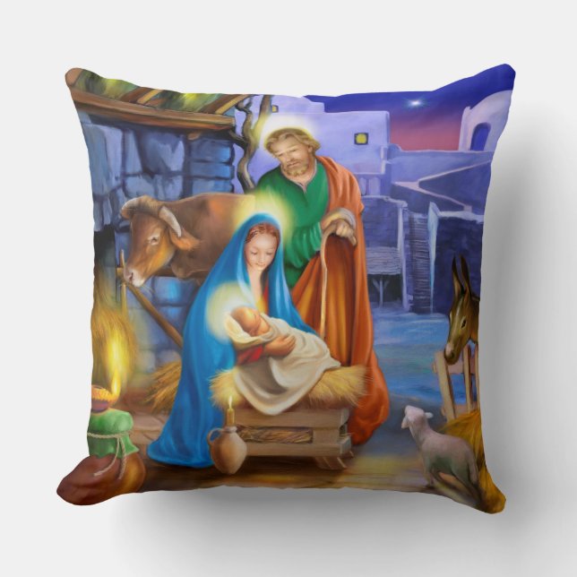nativity of christ pillow (Front)