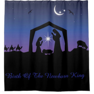 Nativity of Jesus Shower Curtain
