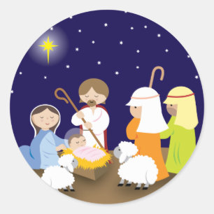 Nativity of the Lord Classic Round Sticker