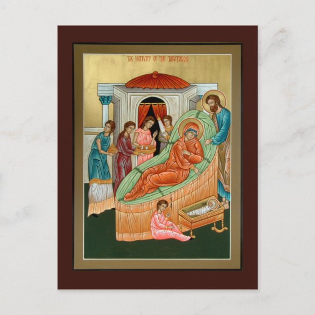 Nativity of the Theotokos Prayer Card (Front)