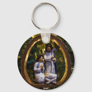 Nativity Ornament Key Ring