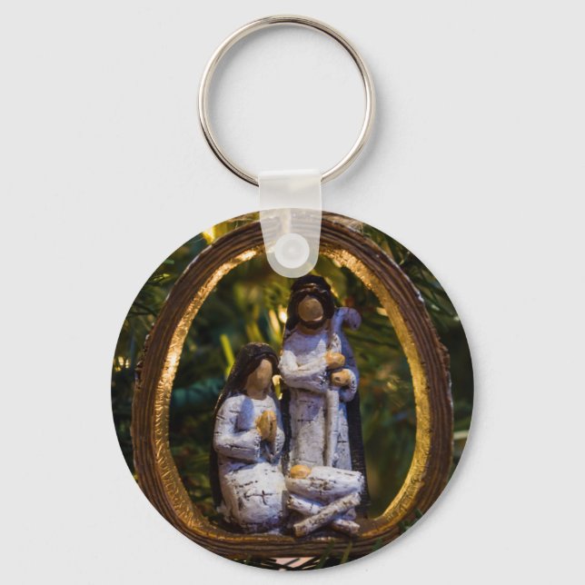 Nativity Ornament Key Ring (Front)