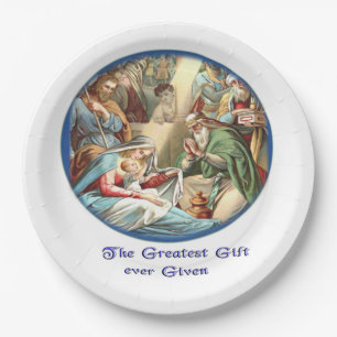 Nativity Paper Plate