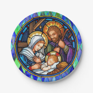 Nativity  paper plate