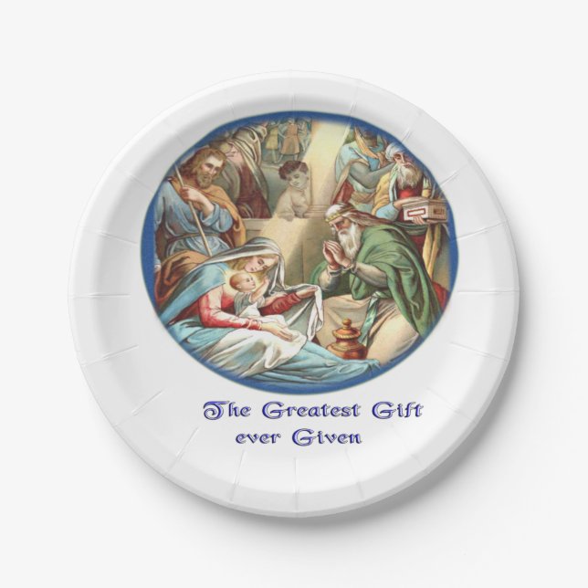 nativity paper plate (Front)