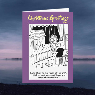 Nativity Play Cartoon Christmas Card