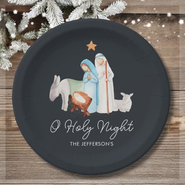 Nativity Religious Christmas  Paper Plate (Creator Uploaded)