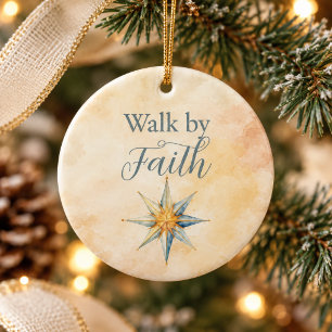 Nativity Religious Holiday Ceramic Tree Decoration