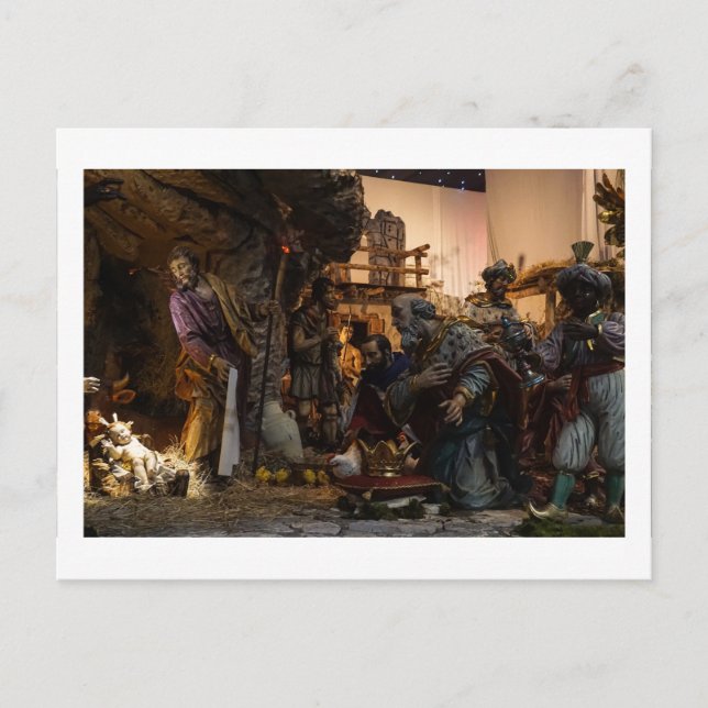 Nativity Scene at the Vatican Postcard (Front)