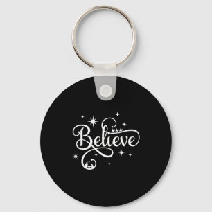 Nativity Scene Believe Christian Family Merry Chri Key Ring