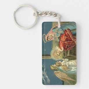 Nativity Scene Bethlehem Key Ring