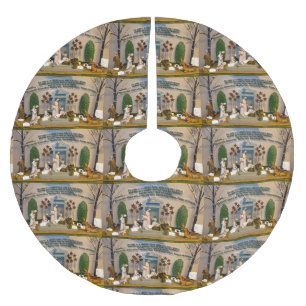 Nativity Scene Brushed Polyester Tree Skirt