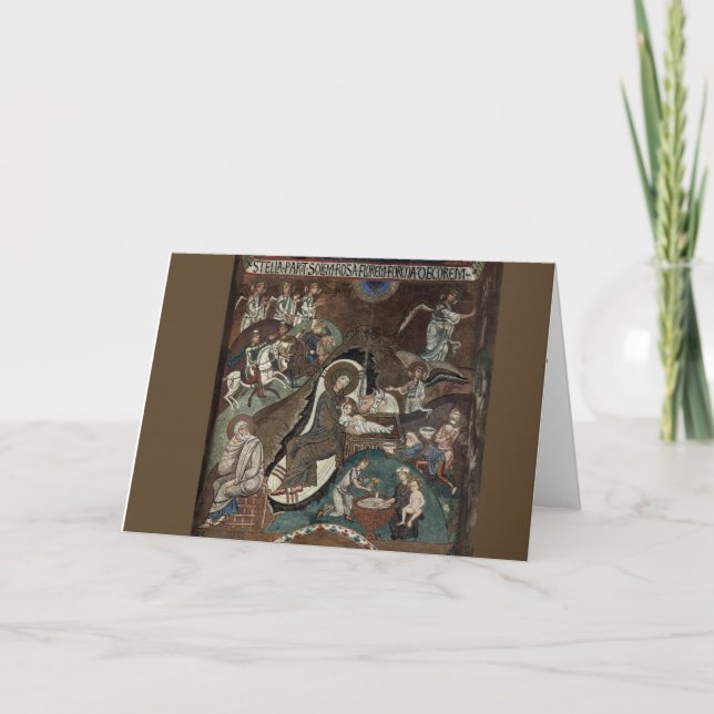 Nativity Scene - Cappello Palatino Holiday Card (Front)