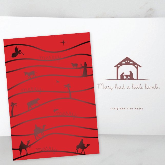 Nativity Scene Christian Christmas Card (Creator Uploaded)